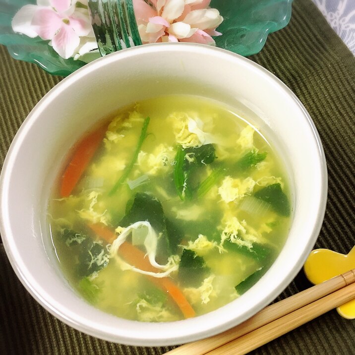 野菜たっぷり☆卵スープ☆